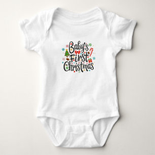 Baby's First Christmas Baby Bodysuit