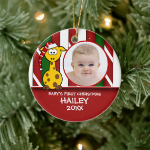 Baby's First Christmas Baby Giraffe Ornament