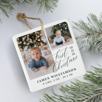 Baby's First Christmas Birth Stats Photo Gallery