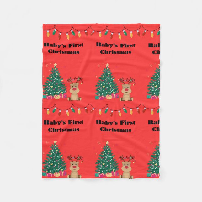 Baby's First Christmas Blanket (Front)