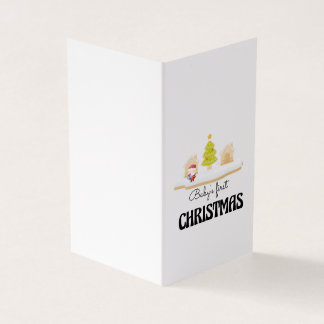 Baby's First Christmas Card
