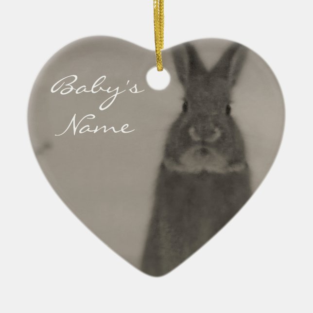 Baby's First Christmas Ceramic Ornament (Front)