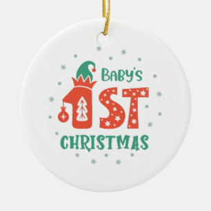 Baby's First Christmas Ceramic Ornament