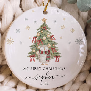 Baby's First Christmas Ceramic Ornament