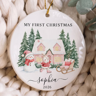 Baby's First Christmas Ceramic Ornament