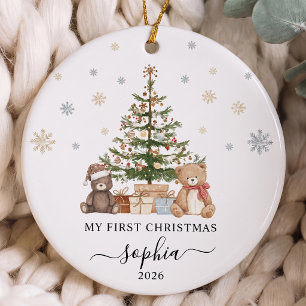 Baby's First Christmas Ceramic Ornament