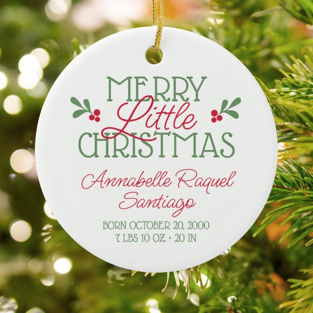 Baby's First Christmas Ceramic Ornament (Creator Uploaded)