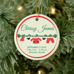 Baby's First Christmas Ceramic Ornament
