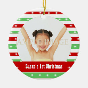 Babys first Christmas Ceramic Ornament