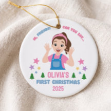 Baby's First Christmas Custom Name