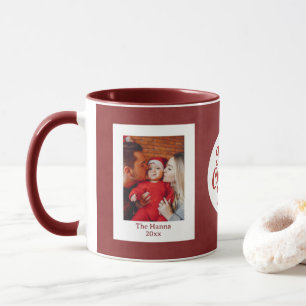 Baby's First Christmas Custom Name Photo Keepsake Mug