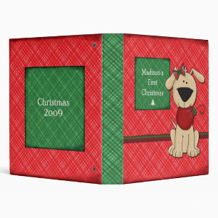 "Baby's First Christmas - Customizable" Binder