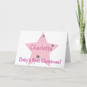 Baby's First Christmas!-Customize Holiday Card