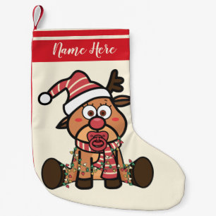 Baby's First Christmas - Cute Baby  Small Christmas Stocking