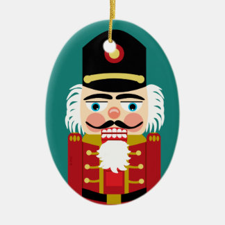 Baby's First Christmas Cute Nutcracker Ceramic Ornament