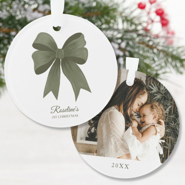 Baby's First Christmas Gift for New Mom Ornament (Baby's 1st Christmas)