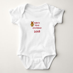 Baby's First Christmas Gingerbread Boy Baby Bodysuit