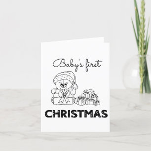 Baby's First Christmas Holiday Card