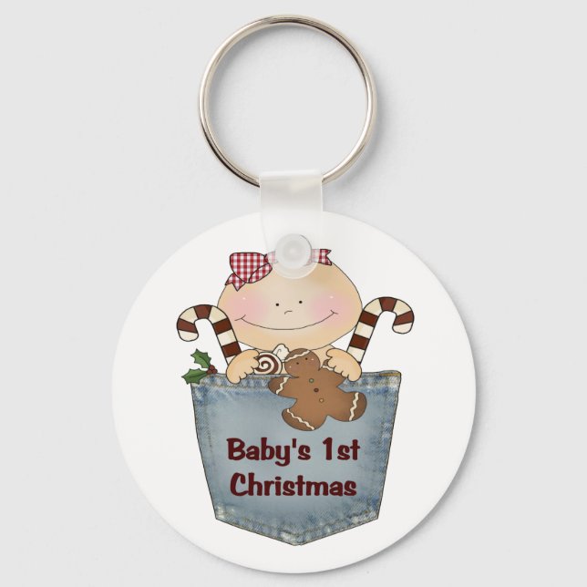 Baby's First Christmas Keychain (Front)
