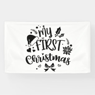 Baby's First Christmas Matching Family Banner