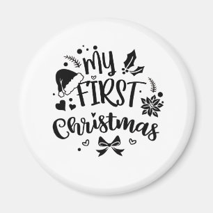 Baby's First Christmas Matching Family  Magnet