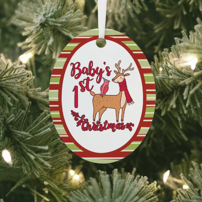 Baby's First Christmas Metal Ornament (Insitu)