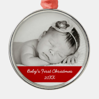 Baby's First Christmas Metal Ornament