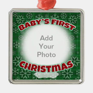 Baby's First Christmas Metal Ornament