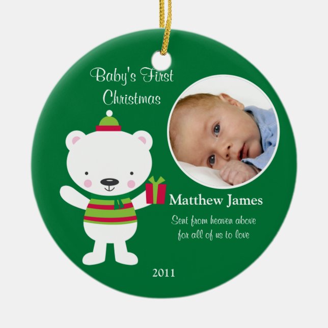Baby's First Christmas Ornament (Front)