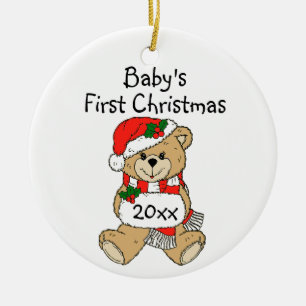 Baby's First Christmas Ornament. Ceramic Ornament