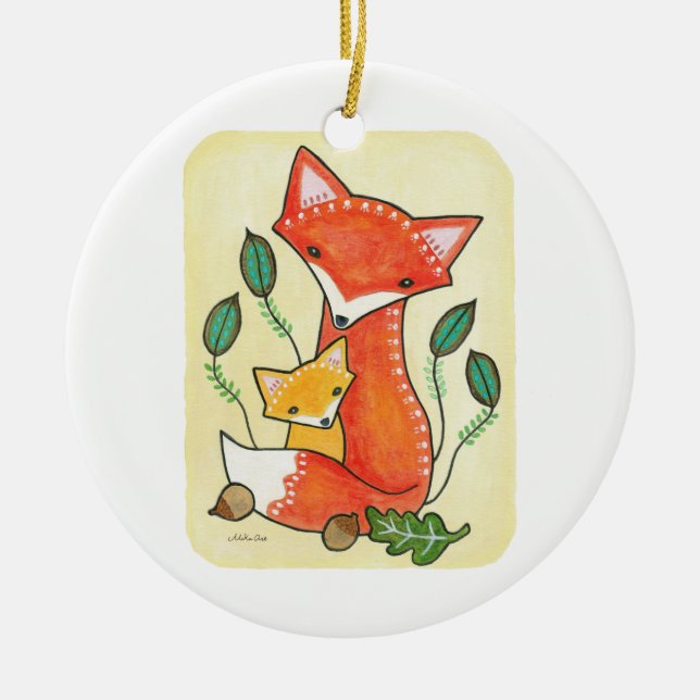 Baby's First Christmas Ornament Custom Baby Gift (Front)