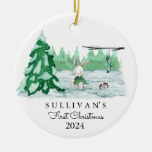 Baby's First Christmas Ornament | Custom Name Date