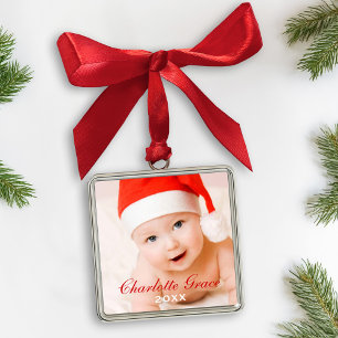 Baby's First Christmas Ornament   Custom Photo