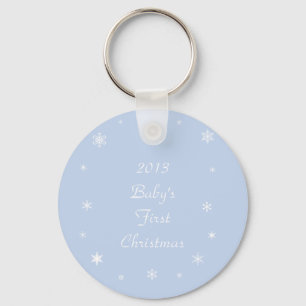 Baby's First Christmas Ornaments & Gifts Keychain