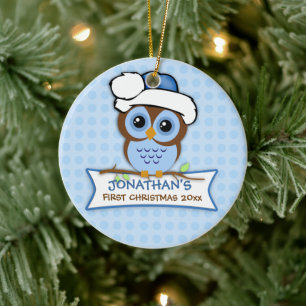 Baby's First Christmas Owl Ornament