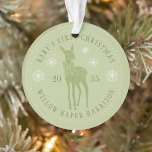 Baby's First Christmas Personalized Keepsake Ornament