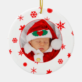 Baby's First Christmas Personalized Photo Ornament