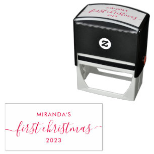 Baby's First Christmas Personalized Self-inking Stamp