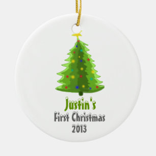 Baby's First Christmas Personalized Tree Ornament