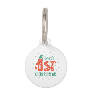 Baby's First Christmas Pet Tag