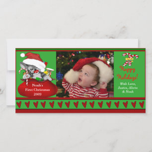 Baby's First Christmas Photo Card