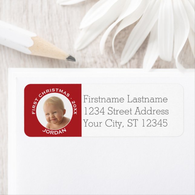 Baby's First Christmas Photo Custom Name and Year (Insitu)