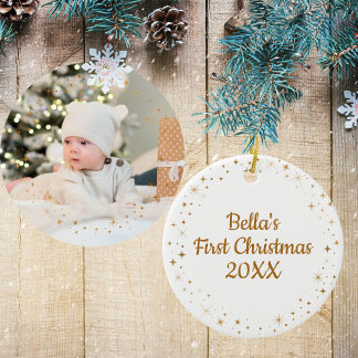 Baby's First Christmas Photo Ornament
