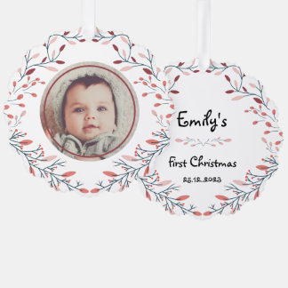 Baby's first Christmas Photo Ornament