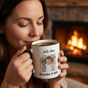 Baby's First Christmas Photo Personalize Mug