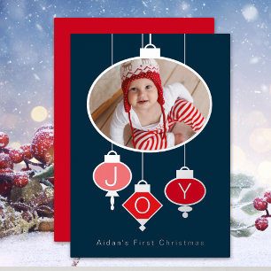 Baby's First Christmas PhotoFoil Holiday Card