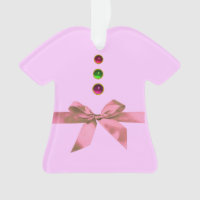 BABY'S FIRST CHRISTMAS Pink Amethyst ,Ruby Ceramic