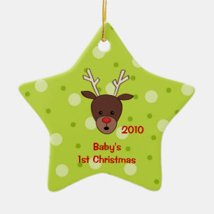 Baby's First Christmas Reindeer Ornament