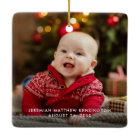 Baby's First Christmas Rustic Trees Photo