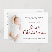  Baby's First Christmas Simple 1 Photo